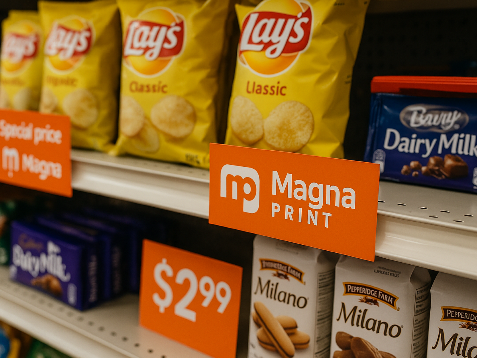 Oznaczenia Regałowe Producent Magna Print — korzyści dla sprzedaży