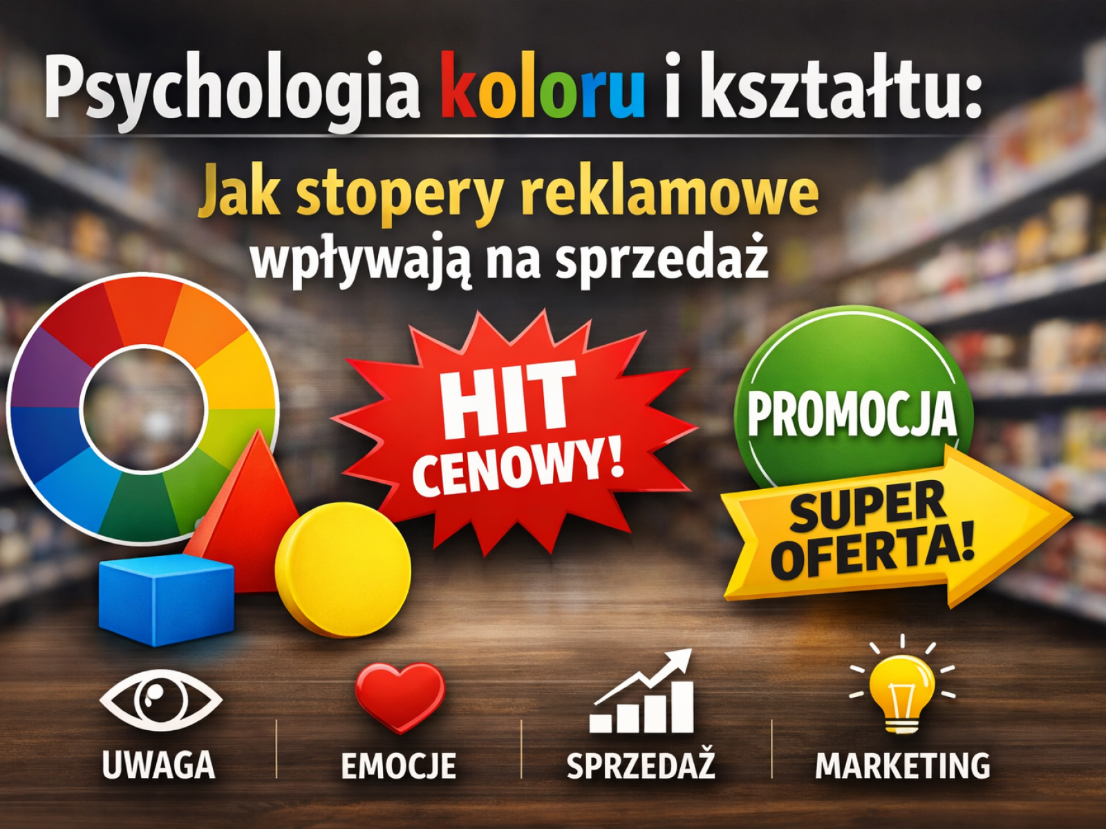 Psychologia koloru i kształtu: Jak stopery reklamowe wpływają na sprzedaż?