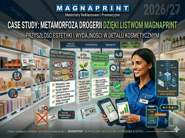 Case Study: Metamorfoza drogerii dzięki listwom Magnaprint