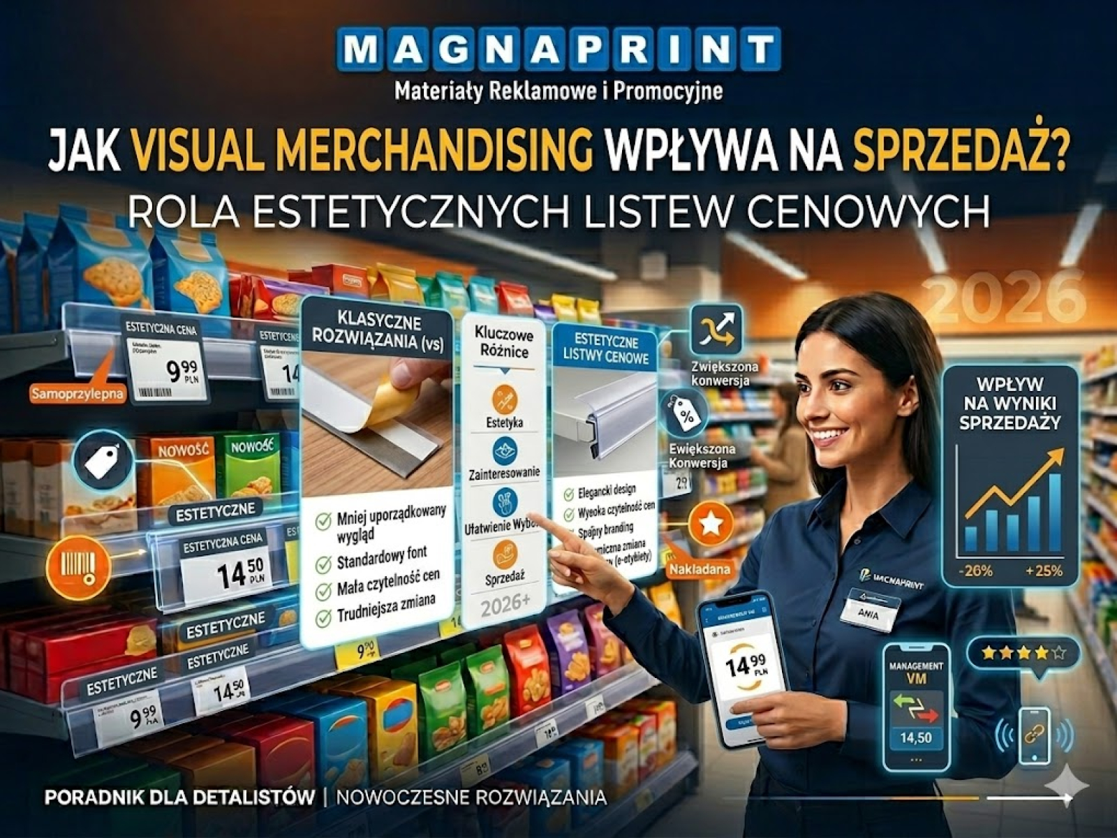 Wpływ listew półkowych na sprzedaż i Visual Merchandising | Magnaprint